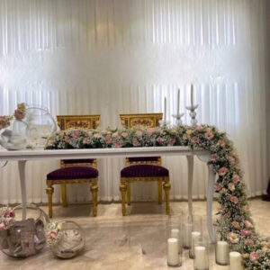 گل آرایی میز آبشاری