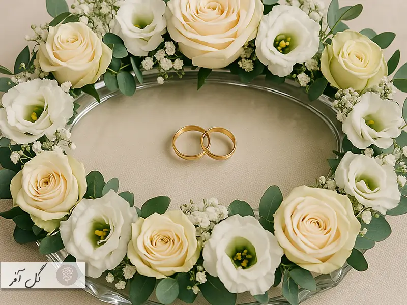 گل آرایی سینی بله برون